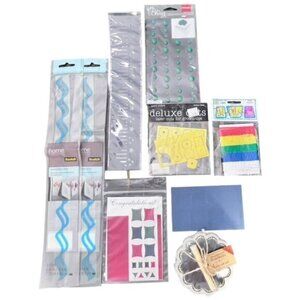 Craft Lot‎ Die Cuts Cording Hanging Strips Scrapbooking Card Embellishments